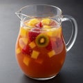 Refreshing Fruit Punch in Glass Pitcher Royalty Free Stock Photo