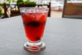 Refreshing fruit sangria punch drink Royalty Free Stock Photo