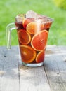 Refreshing fruit sangria (punch) Royalty Free Stock Photo