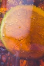 Refreshing glass of cola with lemon and ice Royalty Free Stock Photo