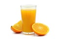 Refreshing Glass of Orange Juice With an Orange Slice on the Side