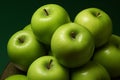 Refreshing Green apples. Generate Ai