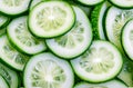 Refreshing Green Delight of Fresh Sliced Cucumber. Royalty Free Stock Photo