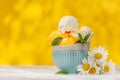 Refreshing ice cream with lemon flavour Royalty Free Stock Photo