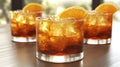 Refreshing Iced Orange Cocktail Royalty Free Stock Photo
