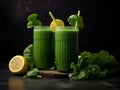 Refreshing Indulgence: Enjoy the Health Kick of Two Delicious Green Smoothies!