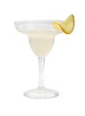 Refreshing with lemon cocktail isolated
