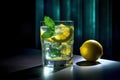 Refreshing lemon cool drink. Generate Ai