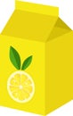 Refreshing Lemon Juice Carton Packaging Design Royalty Free Stock Photo