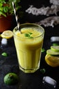 Refreshing Lemon, Lime and Ginger Smoothie Royalty Free Stock Photo