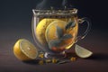 Refreshing Lemon Tea: A Glass of Citrus Goodness with a Slice of Fresh Lemon on the Side