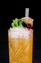 refreshing Mai Tai cocktail with white rum Royalty Free Stock Photo