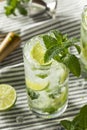 Refreshing Mint and LIme Mojitos