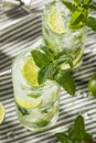 Refreshing Mint and LIme Mojitos