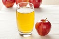 Refreshing Organic Apple Juice Royalty Free Stock Photo