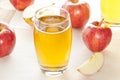 Refreshing Organic Apple Juice Royalty Free Stock Photo