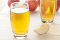 Refreshing Organic Apple Juice Royalty Free Stock Photo