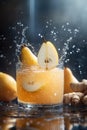 Refreshing Pear Juice with Ginger Splash