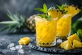 Refreshing Pineapple Mocktails - Tropical Bliss in Every Sip, Non-Alcoholic Summer Drinks