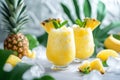 Refreshing Pineapple Mocktails - Tropical Bliss in Every Sip, Non-Alcoholic Summer Drinks