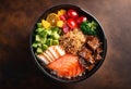 A refreshing poke bowl, but replace the fish with assorted candies and chocolates.