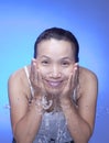 Refreshing splash of water. Royalty Free Stock Photo