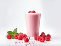 Refreshing Strawberry Yoghurt Smoothie with Luscious Raspberries - Healthy Never Looked So Delicious!