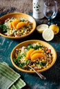 Refreshing Summer Bulgur Salad Royalty Free Stock Photo