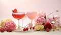 A refreshing summer cocktail strawberry, raspberry, and wine blend generated by AI Royalty Free Stock Photo