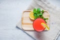 Refreshing summer drink with fruit punch Royalty Free Stock Photo