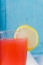 Refreshing summer drink with fruit punch Royalty Free Stock Photo