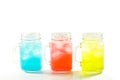 Refreshing summer drinks in jar Royalty Free Stock Photo