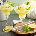 Refreshing summer margarita cocktail Royalty Free Stock Photo