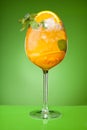 Refreshing summer orange drink