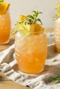 Refreshing Summer Tiki Cocktail Drink Royalty Free Stock Photo