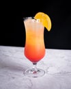 Refreshing sun rise drink served in a glass Royalty Free Stock Photo