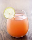 Refreshing tropical cocktail with fruit juice