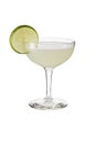 Refreshing Vodka Gimlet Cocktail on White