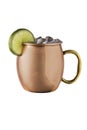 Refreshing Vodka Moscow Mule Cocktail on White