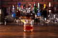 Refreshing Whiskey Sazerac Cocktail Royalty Free Stock Photo