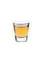 Refreshing Whiskey Shot Glass on White