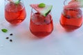 Refreshment watermelon drinks. Beverage items