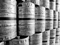 Refridgerated beer kegs Royalty Free Stock Photo