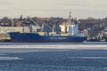 Refrigerated cargo ship Baltic Pilgrim in port