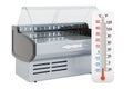 Refrigerated display case with thermometer, 3D rendering
