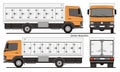 Refrigerated Truck 7 side doors