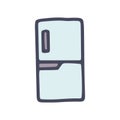 refrigerator color vector doodle simple icon design Royalty Free Stock Photo