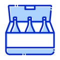 Refrigerator, drinks, minibar, bottles fully editable vector icons