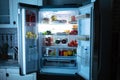 Refrigerator Full Of Healthy Foods