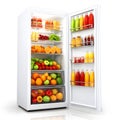 Refrigerator isolated on transparent background Royalty Free Stock Photo